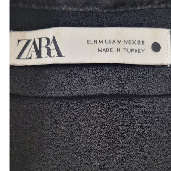 Zara Dress Womens Medium Witchy Whimsigoth Punk Punk EMO Dress Sheer Sleeves - Picture 7 of 9